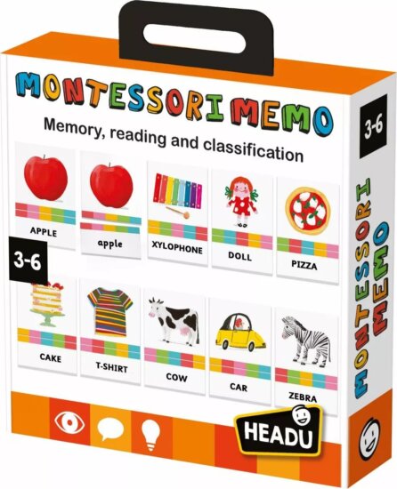 Headu Többfunkciós Montessori memória játék - Angol