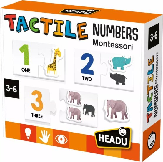 Headu Számok taktilis számtanuló fejlesztő játék - Angol