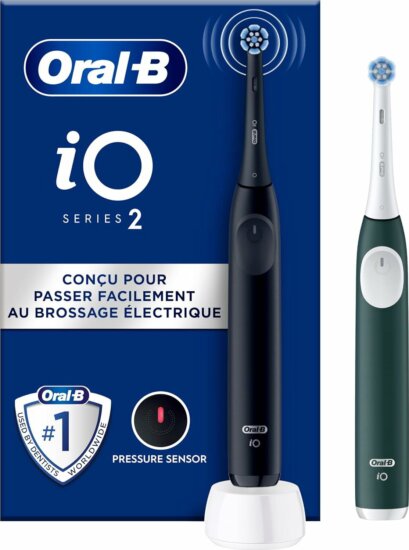 Braun Oral-B iO Series Szónikus Elektromos Fogkefe 2db - Fekete / Zöld Braun Oral-B iO Series Szónikus Elektromos Fogkefe 2db - Fekete / Zöld