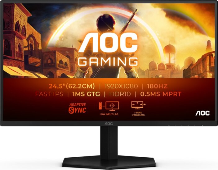 AOC 24,5" 25G42E 16:9 FullHD IPS LED Gaming Monitor - Fekete