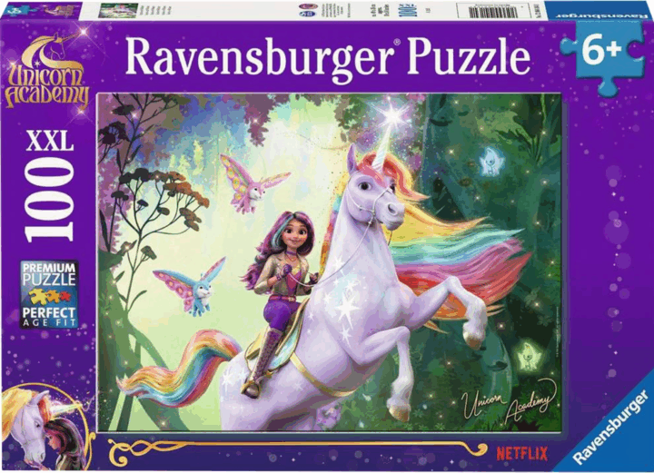 Ravensburger Unicornis Académia - Sophia és Wildstar 100 darabos XXL puzzle