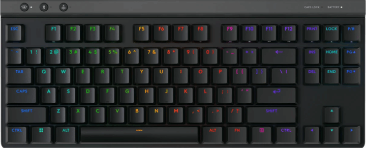 Logitech G515 TKL Vezetékes Gaming Billentyűzet US - Fekete