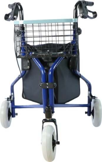 Rehafund Barcelona 3 kerekű rollátor kosárral és táskával Max 110kg - Kék