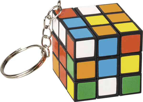 Brunnen Rubik kocka Kulcstartó