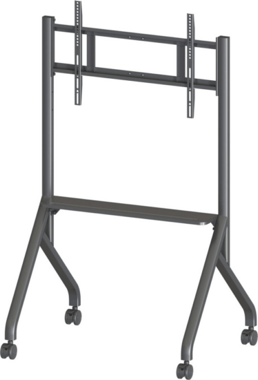 Techly ICA-TR53LB 65"-100" LCD TV / Monitor gurulós padló tartó állvány - Fekete