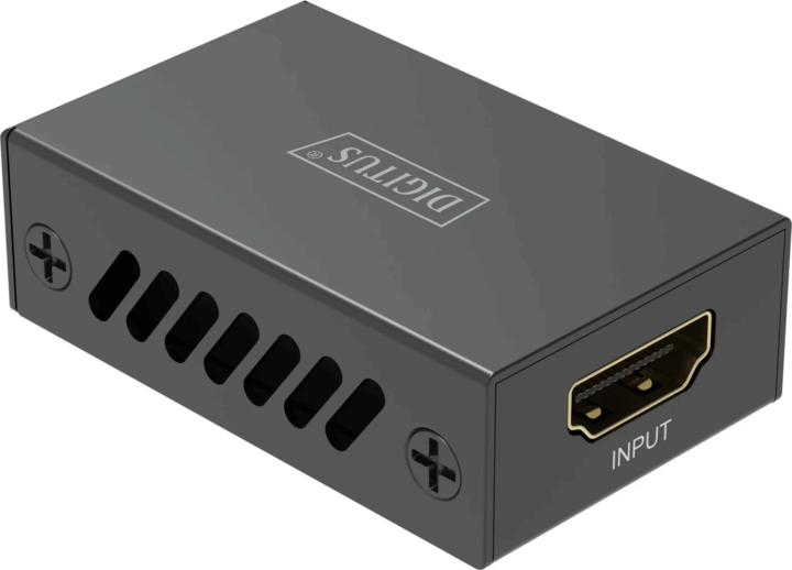 Digitus DS-55341 HDMI FullHD / 4K / 8K aktív Jelerősítő Repeater 30m - Fekete