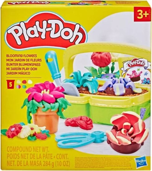 Hasbro Play-Doh Virágoskert gyurma játékkészlet 284g - Vegyes színek Hasbro Play-Doh Virágoskert gyurma játékkészlet 284g - Vegyes színek