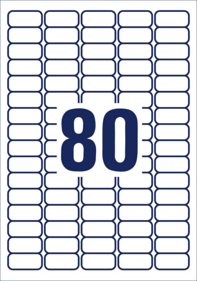 Avery Zweckform L4732REV-65 35,6 x 16,9 mm Címke tintasugaras és lézer nyomtatóhoz (5200 db / csomag)