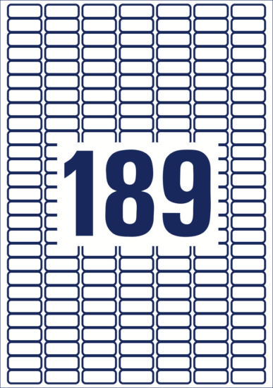 Avery Zweckform L4731REV-65 25,4 x 10 mm Címke tintasugaras és lézer nyomtatóhoz (12285 db / csomag)