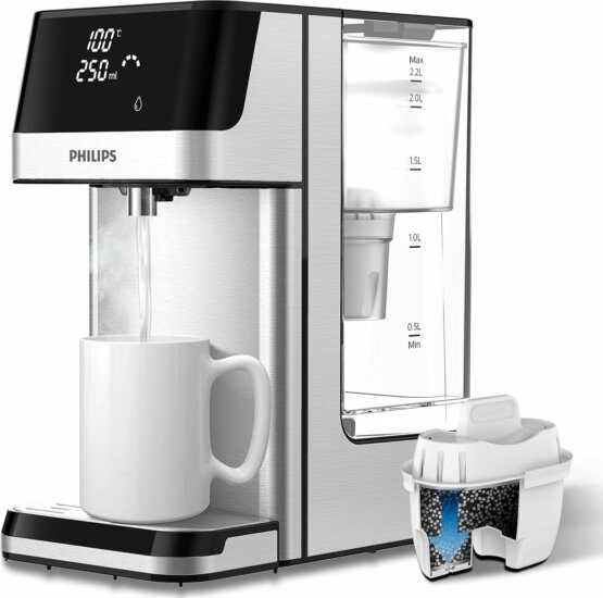 Philips ADD5910M Elektromos Forróvíz-adagoló italadagoló Szűrővel 2,2L - Fehér / Fekete
