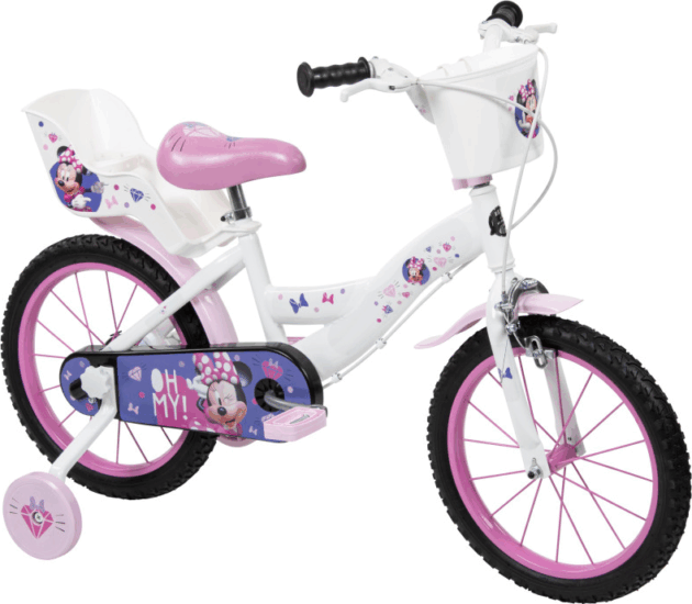 Huffy Disney Minnie 21994W Gyermek kerékpár 16" - Fehér mintás Huffy Disney Minnie 21994W Gyermek kerékpár 16" - Fehér mintás