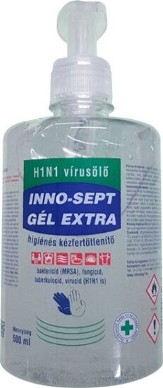 Inno-Sept ISGE500P Extra Pumpás Kézfertőtlenitő Gél 500ml