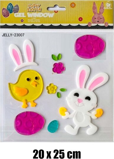 IRIS Ablakzselé Nyuszi és Csibe 20 x 25cm