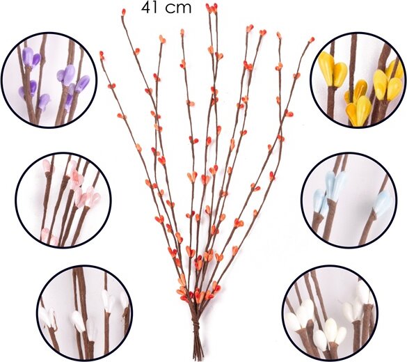 IRIS Dekor Virág Bogyós 7 féle szín 41cm - Véletlenszerű színek