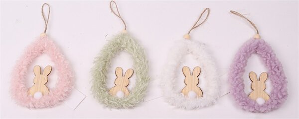 IRIS Dekor Akasztós Tojásban Nyuszi 4 féle - Véletlenszerű szín