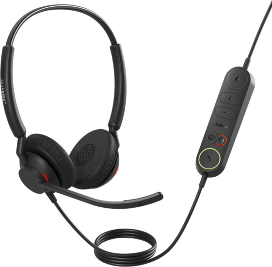 Jabra Engage 40 Inline Link UC Call Center Sztereo Headset - Fekete Jabra Engage 40 Inline Link UC Call Center Sztereo Headset - Fekete