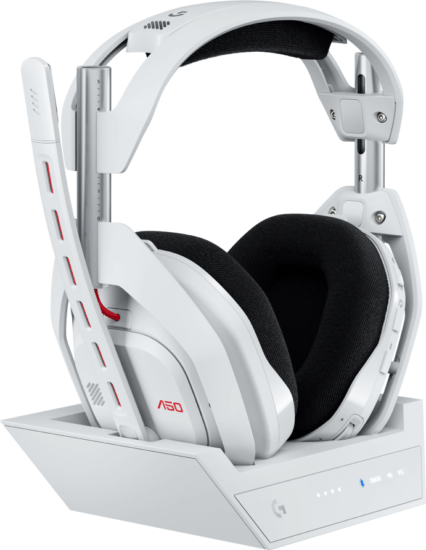 Logitech A50 RF Wireless Fejhallgató Headset Bázisállomással - Fehér