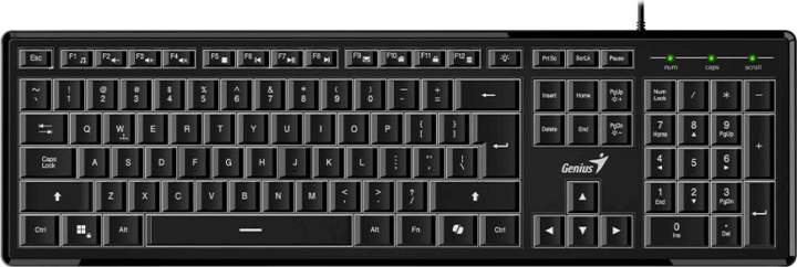 Genius SlimStar 820 Vezetékes Billentyűzet HUN - Fekete