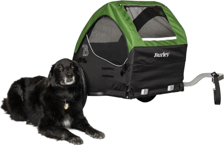 Burley Design Kisállat hordozó Kerékpár Utánfutó Max 34 Kg - Zöld