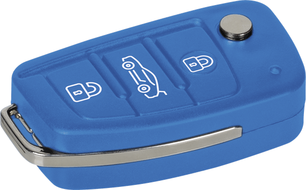 Brunnen Autókulcs radír ceruzához - Azúrkék