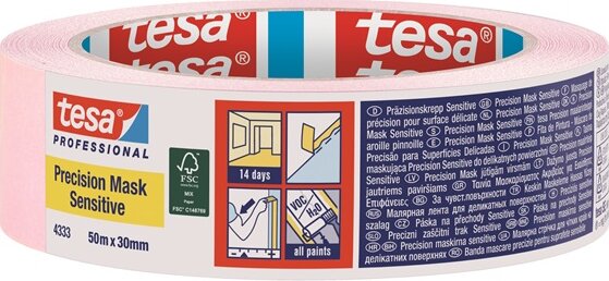Tesa Sensitive Festőszalag 50m x 30mm - Rózsaszín Tesa Sensitive Festőszalag 50m x 30mm - Rózsaszín