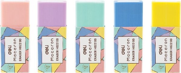 Deli Macaron radír ceruzához - Többféle