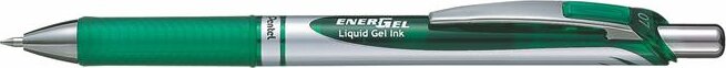 PENTEL "EnerGel BL77" Nyomógombos zseléstoll (Zöld tinta / 0.35mm) - Zöld