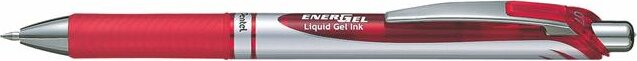 PENTEL "EnerGel BL77" Nyomógombos zseléstoll (Piros tinta / 0.35mm) - Piros