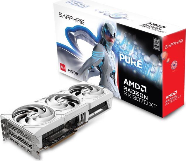 Sapphire Radeon RX9070 XT 16GB GDDR6 Pure Gaming OC Videókártya