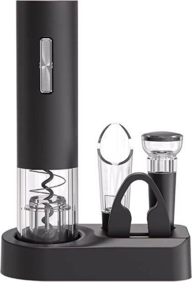 Maestro MR-1623 Elektromos palacknyitó szett 5 darabos - Fekete Maestro MR-1623 Elektromos palacknyitó szett 5 darabos - Fekete