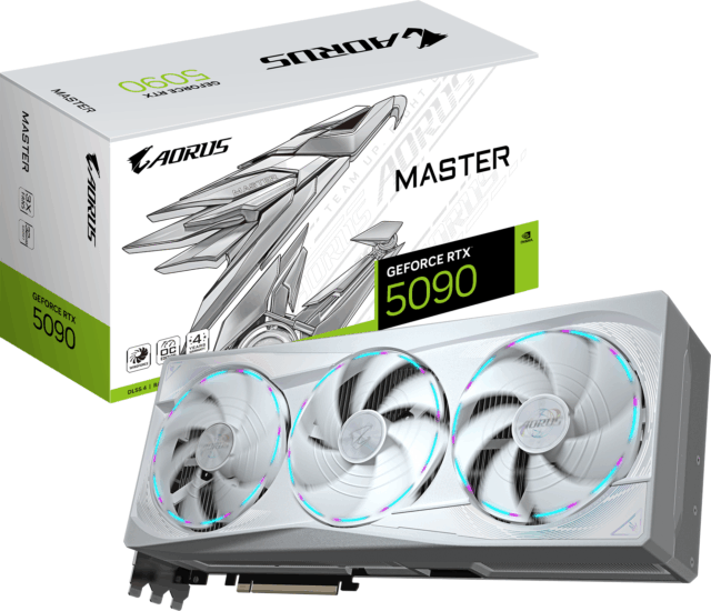 Gigabyte GeForce RTX 5090 32GB GDDR7 Aorus Master Ice Videókártya