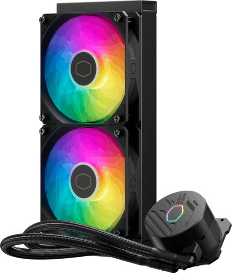 Cooler Master MasterLiquid 240 Core II ARGB All In One Univerzális CPU Vízhűtés - Fekete