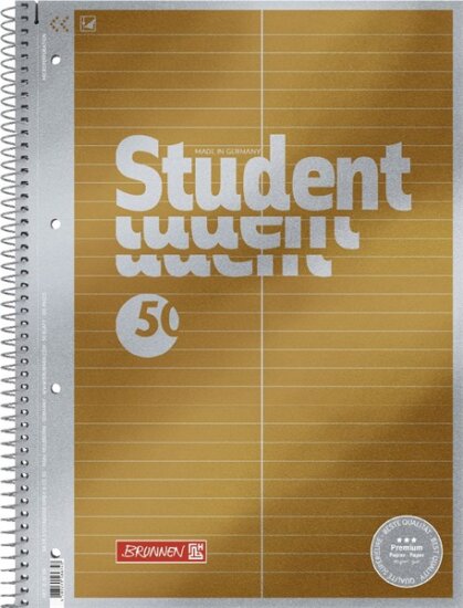 Brunnen Premium 50 lapos A5 vonalas szótár spirálfüzet