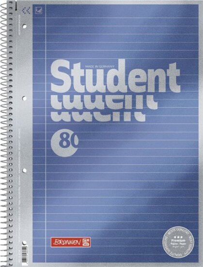 Brunnen Premium 80 lapos A4 vonalas spirálfüzet Brunnen Premium 80 lapos A4 vonalas spirálfüzet