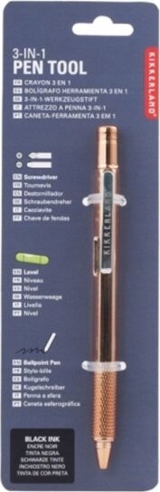 Kikkerland Nyomógombos multifunkciós toll (Kék tinta) - Arany Kikkerland Nyomógombos multifunkciós toll (Kék tinta) - Arany