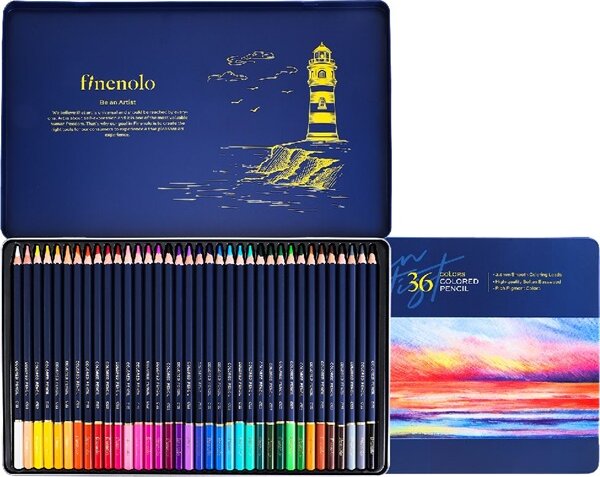 Deli Finenolo fémdobozos színes ceruza készlet (36 db / csomag) Deli Finenolo fémdobozos színes ceruza készlet (36 db / csomag)