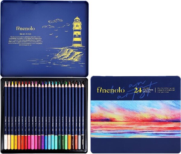 Deli Finenolo fémdobozos színes ceruza készlet (24 db / csomag)