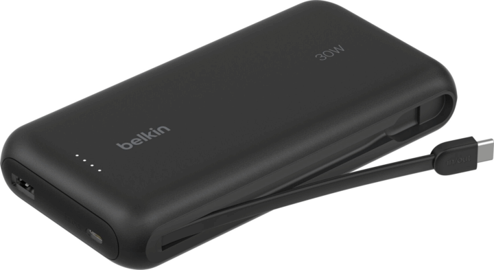 Belkin BPB024HQBK Powerbank integrált kábellel USB Type-C / 20.000mAh 30W - Fekete