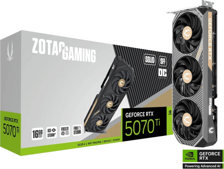 Zotac GeForce RTX 5070 TI 16GB GDDR7 Solid SFF OC Videókártya