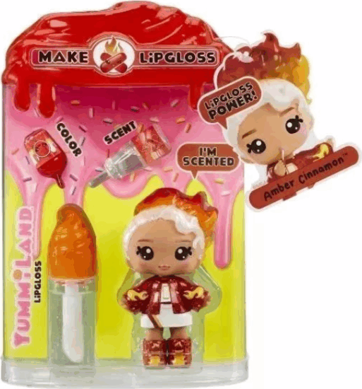 Yummiland Csináld magad szájfény és baba 2. széria - Amber Cinnamon