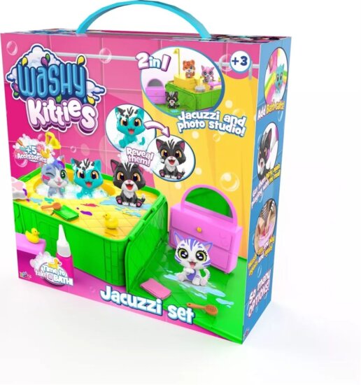 Kidz World Washy Friends Pancsoló cicusok jacuzzival játékszett
