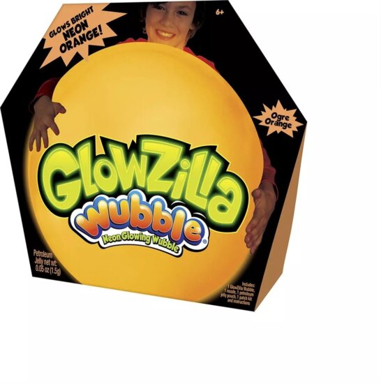 Wubble Glowzilla leddel világító Csodálatos bubi labda 75 cm - Neon narancs