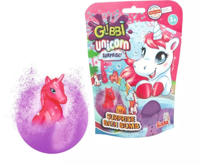 Simba Glibbi Meglepetés fürdőbomba unikornis figurával Simba Glibbi Meglepetés fürdőbomba unikornis figurával