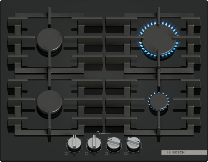 Bosch PPP6A6I40 4 zónás Gáz főzőlap - Fekete Bosch PPP6A6I40 4 zónás Gáz főzőlap - Fekete