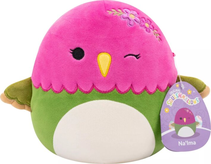 Squishmallows Na'lma a kacsintó kolibri virágokkal plüssfigura 20 cm