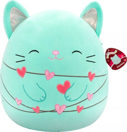Squishmallows Charisma a mentaszínű macska plüssfigura 40 cm