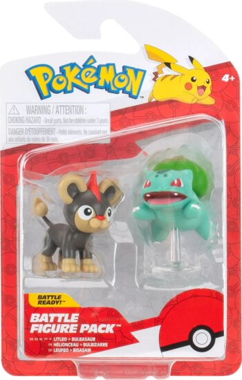 Pokémon 2 db-os gyűjthető figura csomag - Litleo és Bulbasaur