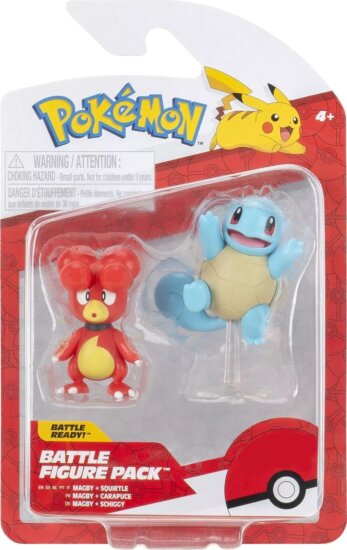 Pokémon 2 db-os gyűjthető figura csomag - Magby és Squirtle