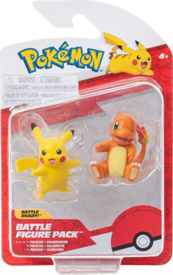 Pokémon 2 db-os gyűjthető figura csomag - Charmander és Pikachu