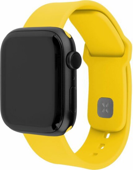 Fixed Sporty Apple Watch Apple Watch S1/S2/S3/S4/S5/S6/S7/S8/S9/S10/SE Szilikon Szíj 38/40/41/42mm - Sárga